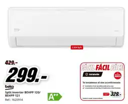 MediaMarkt beko split inverter behpp 120/ behpp 121 oferta
