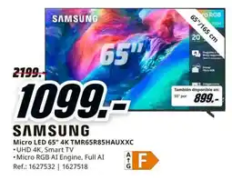 MediaMarkt samsung micro led 65" 4k tmr65r85hauxcc oferta