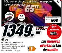 MediaMarkt lg oled 65" 4k oled65b6elc oferta