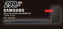 MediaMarkt Samsung barra de sonido hw-q600h/xc oferta