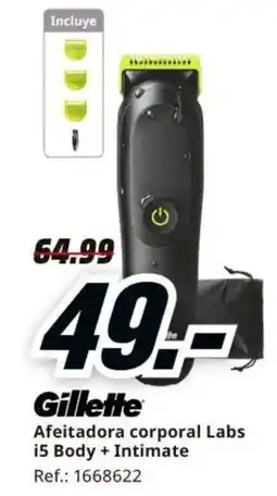 MediaMarkt Gillette Afeitadora corporal Labs i5 Body + Intimate oferta