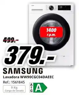 MediaMarkt samsung lavadora ww90cgc04daeec oferta