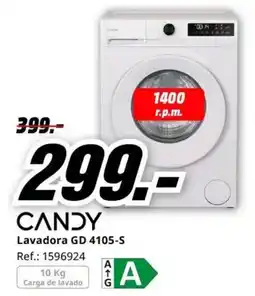 MediaMarkt Candy lavadora gd 4105-s oferta