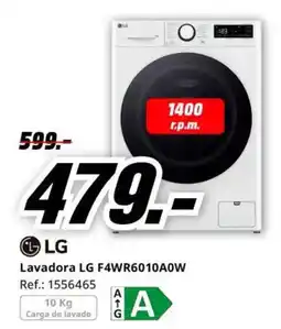 MediaMarkt LG lavadora lg f4wr6010a0w oferta