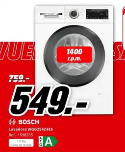 MediaMarkt Bosch lavadora wgg254z4es oferta
