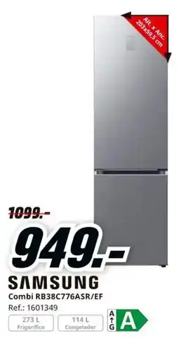 MediaMarkt samsung combi rb38c776asr/ef oferta