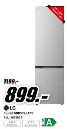 MediaMarkt LG Combi GBBs726APY oferta
