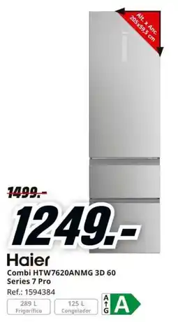MediaMarkt Haier combi HTW7620ANMG 3D 60 oferta