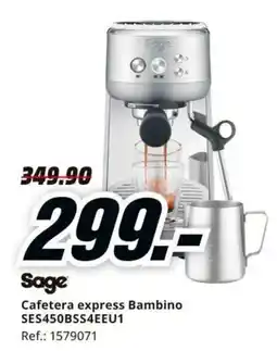 MediaMarkt Sage cafetera express bambino ses450bss4eeu1 oferta