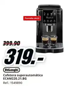 MediaMarkt DeLonghi cafetera superautomática ecam220.21.bg oferta