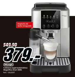MediaMarkt DeLonghi cafetera superautomática magnifica start milk oferta