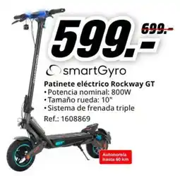 MediaMarkt smartGyro patinete eléctrico Rockway GT oferta