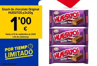Huesitos snack de chocolate original