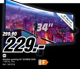 MediaMarkt mi monitor gaming 34" g34wqi 2026 oferta