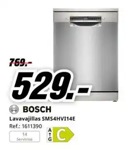 MediaMarkt Bosch lavavajillas sms4hvi14e oferta