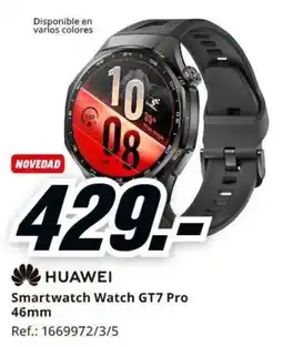 MediaMarkt Huawei smartwatch watch gt7 pro 46mm oferta