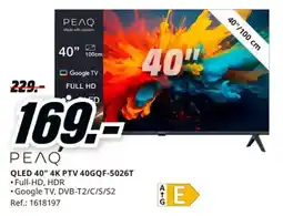 MediaMarkt Peaq qled 40" 4k ptv 40gqf-5026t oferta