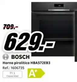 MediaMarkt Bosch horno pirolítico hba572eb3 oferta