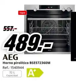 MediaMarkt Aeg horno pirolítico bse572360m oferta