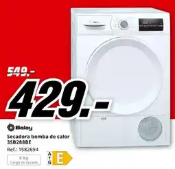 MediaMarkt Balay secadora bomba de calor 3SB288BE oferta