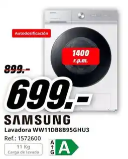 MediaMarkt Samsung lavadora ww11db8b95ghu3 oferta