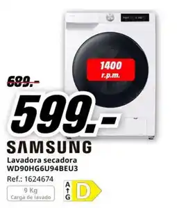 MediaMarkt samsung lavadora secadora wd90hg6u94beu3 oferta