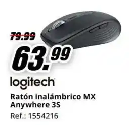MediaMarkt Logitech ratón inalámbrico mx anywhere 3s oferta