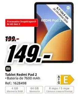 MediaMarkt mi redmi pad 2 oferta