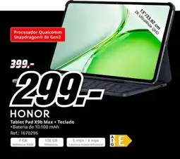 MediaMarkt honor tablet pad x9b max oferta