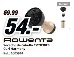 MediaMarkt Rowenta secador de cabello cv7d30e0 curl harmony oferta