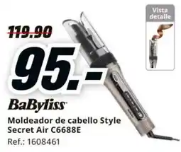 MediaMarkt BaByliss moldeador de cabello style secret air c6688e oferta