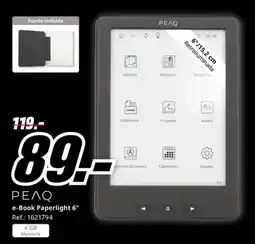 MediaMarkt Peaq e-book paperlight 6" oferta