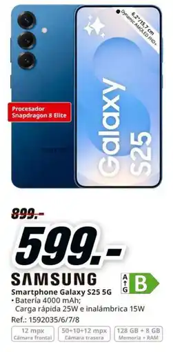 MediaMarkt Samsung smartphone galaxy s25 5g oferta