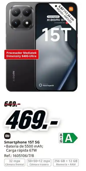 Xiaomi smartphone 15t 5g