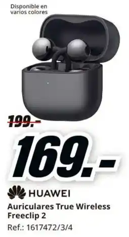 MediaMarkt Huawei auriculares true wireless freeclip 2 oferta