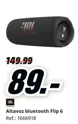 MediaMarkt Jbl altavoz bluetooth flip 6 oferta