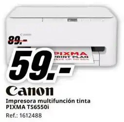 MediaMarkt Canon impresora multifunción tinta pixma ts6550i oferta