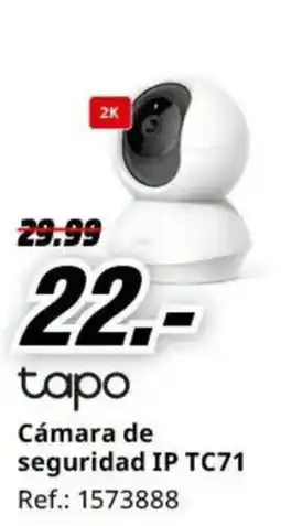 MediaMarkt tapo cámara de seguridad ip tc71 oferta