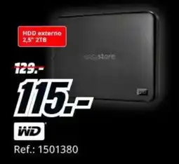 MediaMarkt wd hdd externo 2,5" 2tb oferta
