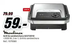 MediaMarkt Moulinex grill & sandwichera gi272d10 oferta