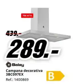 MediaMarkt Balay campana decorativa 3bc097ex oferta