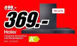 MediaMarkt Haier campana decorativa hats9cbs4bwifi oferta