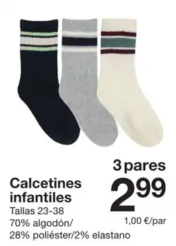 Zeeman Calzetines infantiles oferta