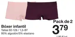Zeeman Bóxer infantil oferta