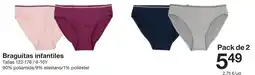 Zeeman Braguitas infantiles oferta
