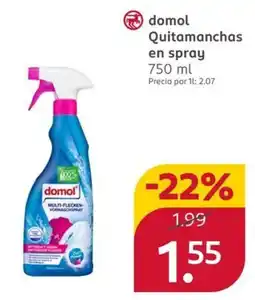 Rossmann domol quitamanchas en spray oferta
