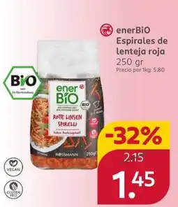 Rossmann enerBiO Espirales de lenteja roja oferta