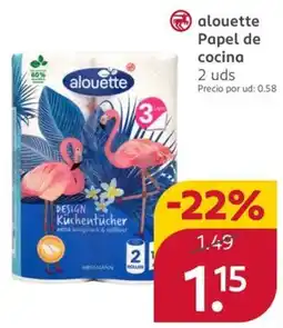 Rossmann alouette papel de cocina oferta