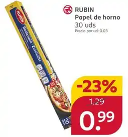 Rossmann Rubin papel de horno oferta
