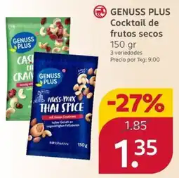 Rossmann Genuss Plus cocktail de frutos secos oferta